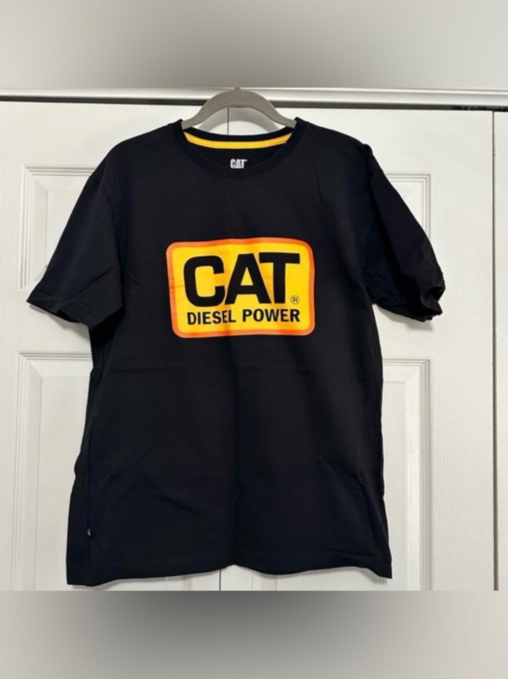 Caterpillar‎ CAT Diesel Power Logo Short Sleeve T-shirt Black Size Large VGUC